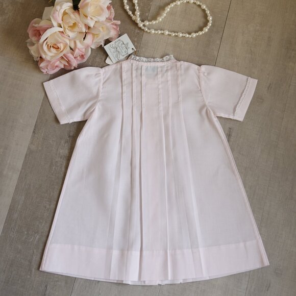 Newborn Pink Lace Folded Day Gown Feltman Brothers Coming Home Outfit NWT - Picture 2 of 4